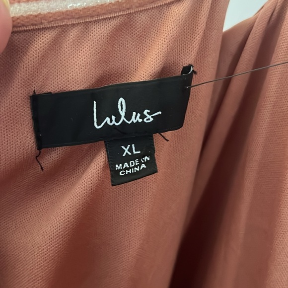 NWT Lulu's True Lover Floral Ruffled Strapless Mini Party Dress Pink Size XL - Picture 8 of 15